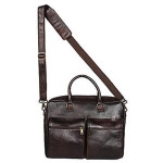 15.6 Laptop 100 Genuine Leather Brown Two-tone Leather Laptop Bag